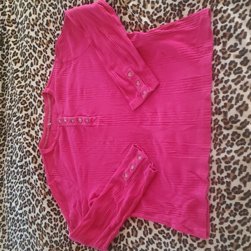 Simple pink long sleeve